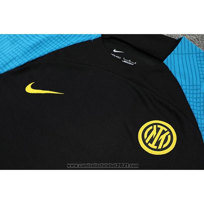 Fato de Treino Inter de Milao Manga Curta 2022-2023 Preto - Calcas Curta